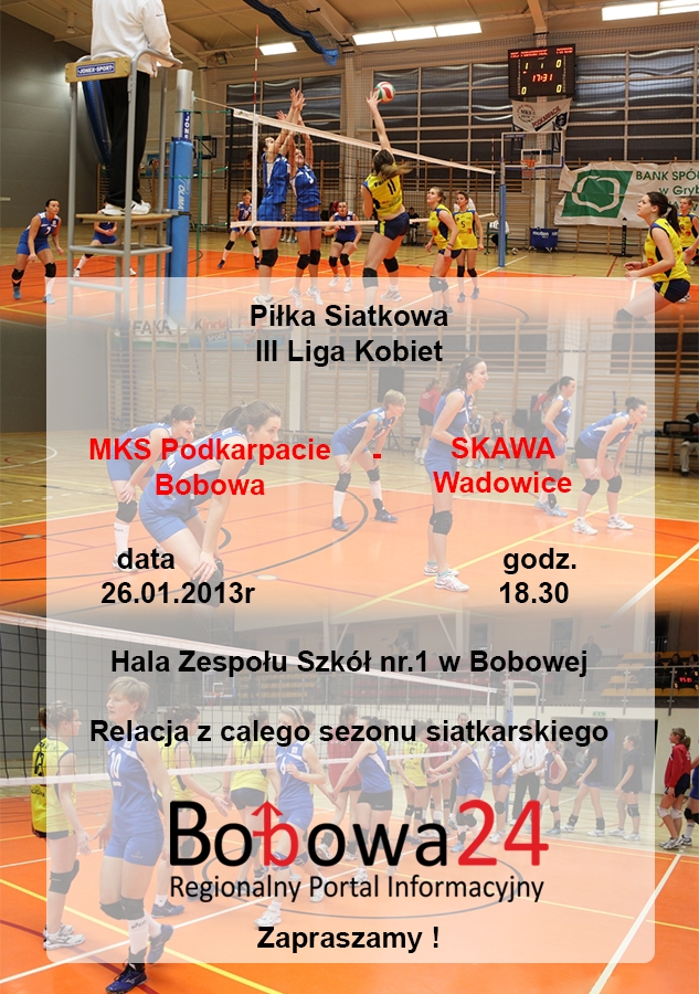 Siatkówka – MKS Podkarpacie Bobowa vs. Skawa Wadowice