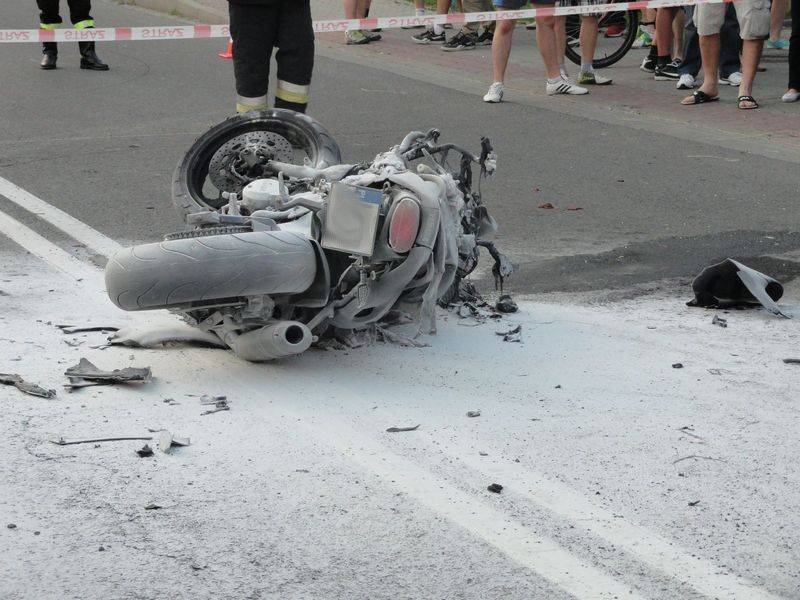 Motocyklista zginął na miejscu