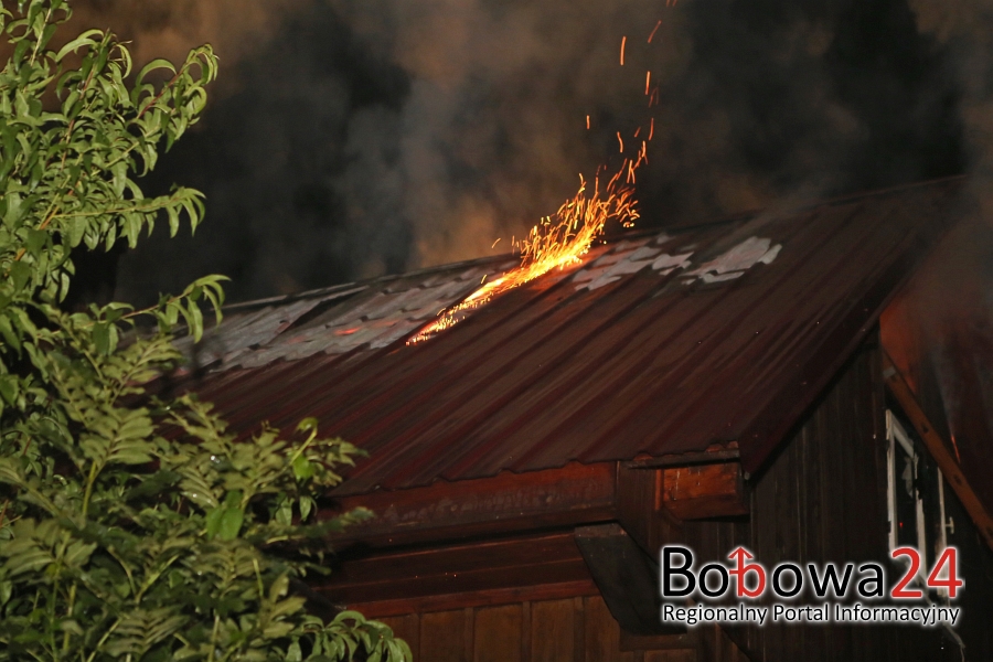 Pożar poddasza w Bruśniku