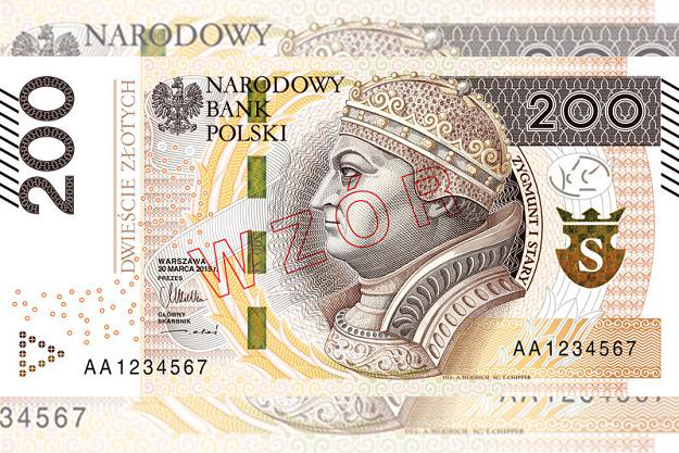 Od dziś obiegu trafia banknot 200 zł z nowymi zabezpieczeniami