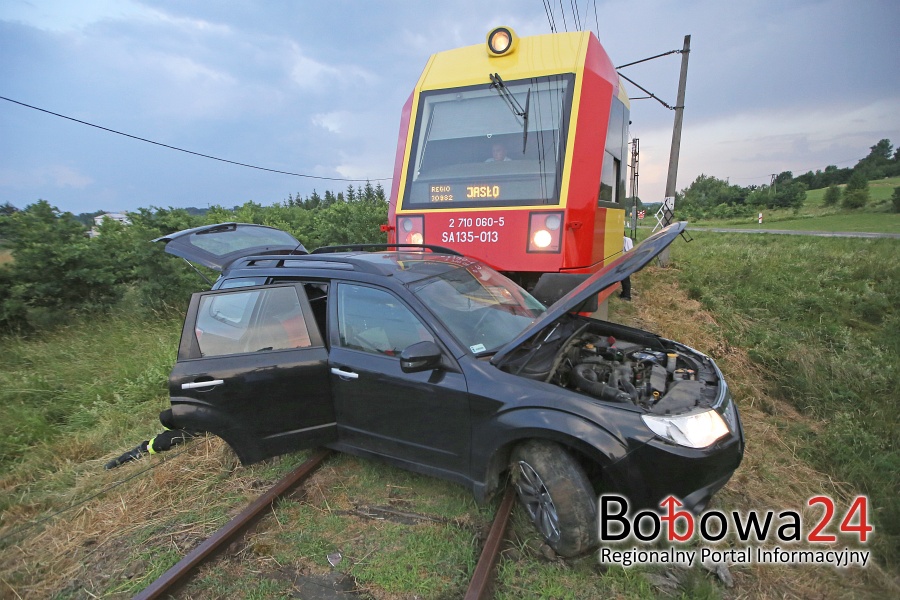 Wypadek na niestrzeżonym przejeździe kolejowym