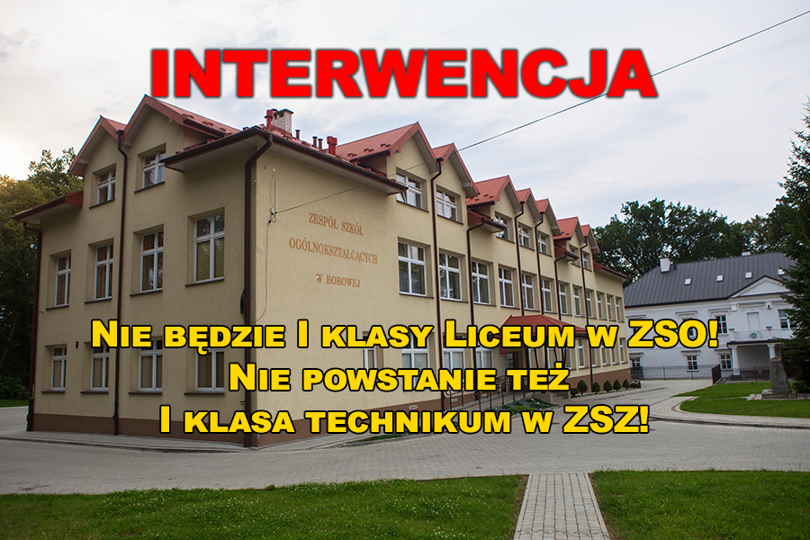 INTERWENCJA: cicha degradacja bobowskich szkół średnich!