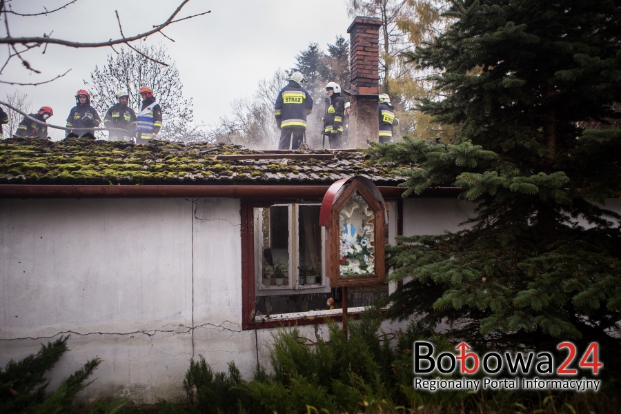 Bobowa: pożar domu na ulicy Brzozowej (TV)